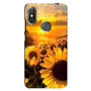 Чохол з Квітами для Xiaomi Redmi Note 6 Pro (поле соняшників)