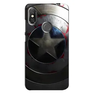 Чохол с Щітом Капітана Америки на Xiaomi Redmi Note 6 Pro (Ретро Щит Капітана)