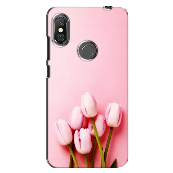 Чехол с рисунком «Розовые тюльпаны» для Xiaomi Redmi Note 6 Pro Чехол с рисунком «Розовые тюльпаны» для Xiaomi Redmi Note 6 Pro