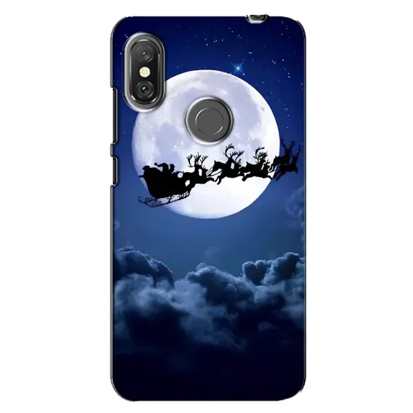 Чехол с рисунком «Санта - луна» для Xiaomi Redmi Note 6 Pro Чехол с рисунком «Санта - луна» для Xiaomi Redmi Note 6 Pro