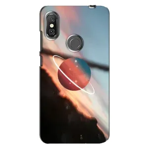 Чехол (ТПУ) с планетами на Xiaomi Redmi Note 6 Pro (Сатурн)