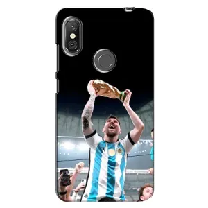Чехлы Лео Месси Аргентина для Xiaomi Redmi Note 6 Pro (Счастливый Месси)