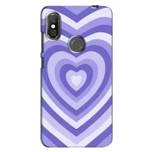 Чохли з тематикою "Маленькі Сердчеки" на Xiaomi Redmi Note 6 Pro (Серце фіолет)