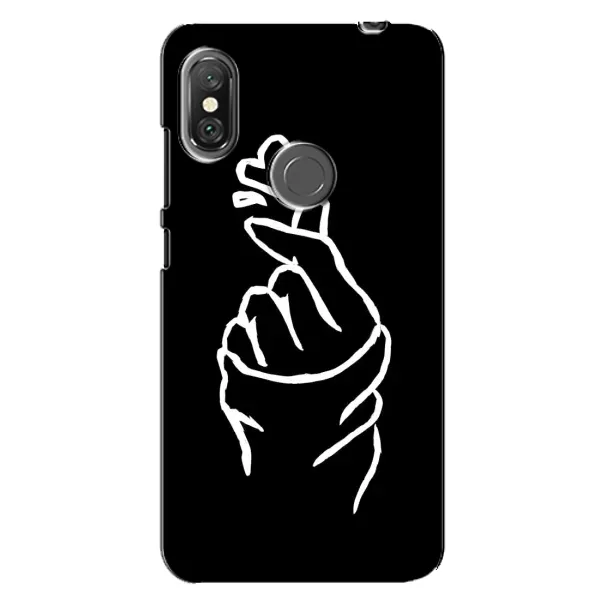 Чехол с рисунком «Сердце на черном» для Xiaomi Redmi Note 6 Pro Чехол с рисунком «Сердце на черном» для Xiaomi Redmi Note 6 Pro