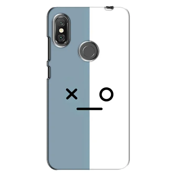 Чехол с рисунком «Серо-белый» для Xiaomi Redmi Note 6 Pro Чехол с рисунком «Серо-белый» для Xiaomi Redmi Note 6 Pro