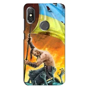 Чехол с картинкой (Патриотический КОЗАК) на Xiaomi Redmi Note 6 Pro (Сильный Козак)