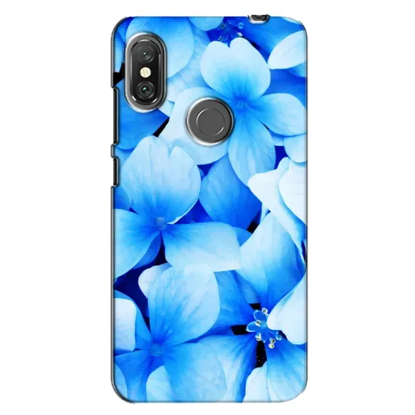 Чехол с рисунком «Синие цветы» для Xiaomi Redmi Note 6 Pro Чехол с рисунком «Синие цветы» для Xiaomi Redmi Note 6 Pro