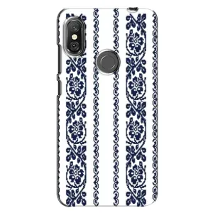 Силіконовый Чохол на Xiaomi Redmi Note 6 Pro з картинкой Вишиванки (Синя вишиванка)