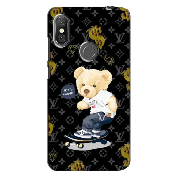 Чехол с рисунком «Скейтер Тедди» для Xiaomi Redmi Note 6 Pro Чехол с рисунком «Скейтер Тедди» для Xiaomi Redmi Note 6 Pro
