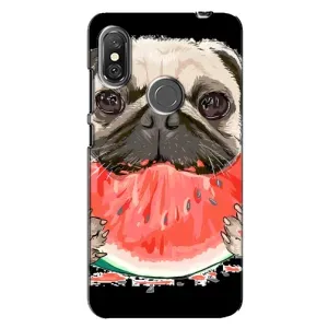 Чохол (ТПУ) Милі песики для Xiaomi Redmi Note 6 Pro (Смішний Мопс)