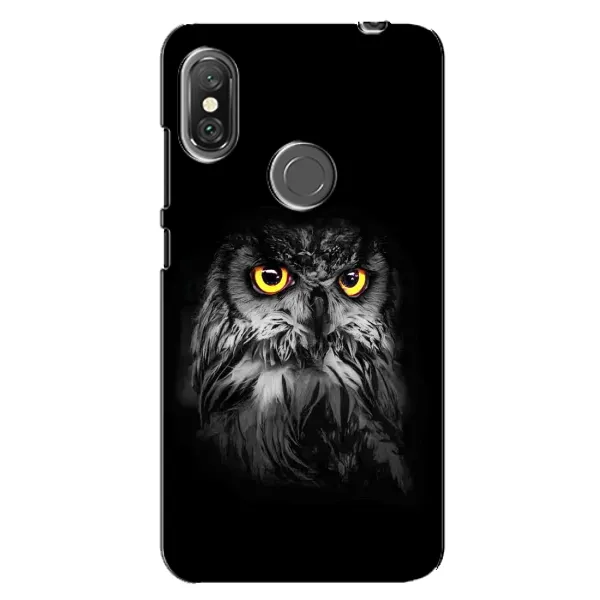 Чехол с рисунком «Сова на чёрном» для Xiaomi Redmi Note 6 Pro Чехол с рисунком «Сова на чёрном» для Xiaomi Redmi Note 6 Pro