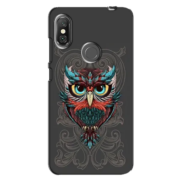 Чехол с рисунком «Сова на сером» для Xiaomi Redmi Note 6 Pro Чехол с рисунком «Сова на сером» для Xiaomi Redmi Note 6 Pro