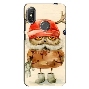 Чохли з принтом СОВИ для Xiaomi Redmi Note 6 Pro (Сова у шапці)