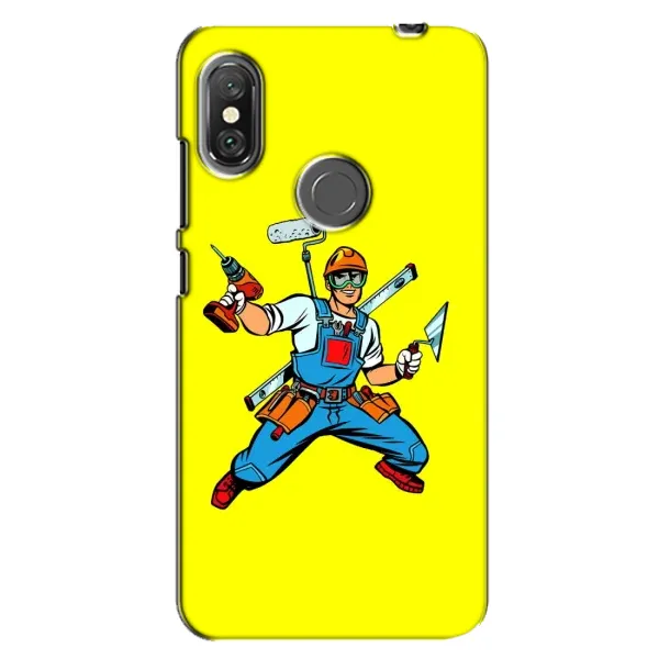 Чехол с рисунком «Строитель» для Xiaomi Redmi Note 6 Pro Чехол с рисунком «Строитель» для Xiaomi Redmi Note 6 Pro