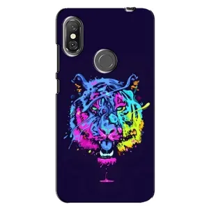 Силіконовий бампер з картинкою звірів для Xiaomi Redmi Note 6 Pro (Тигр-Арт)
