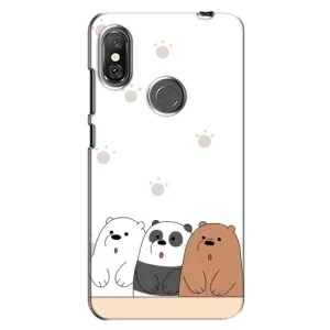 Чохли з зображенням різних тварин на Xiaomi Redmi Note 6 Pro (Здивовані ведмедики)