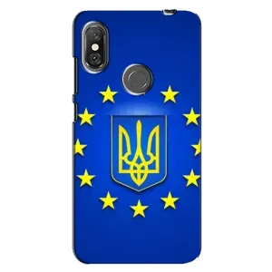 Чехол с Украинской символикой на Редми Нот 6 Про (Украина это Европа)