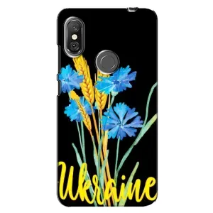 Чехол на Xiaomi Redmi Note 6 Pro Украинский дизайн (Ukraine в цветочках)