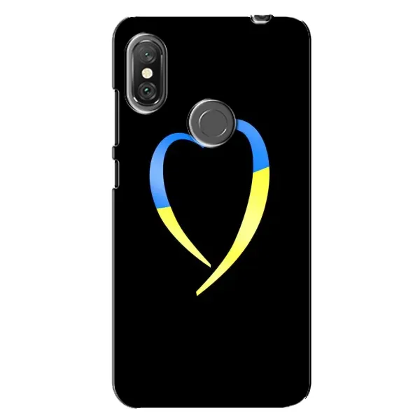 Чехол с рисунком «Украинское сердце» для Xiaomi Redmi Note 6 Pro Чехол с рисунком «Украинское сердце» для Xiaomi Redmi Note 6 Pro