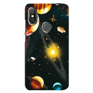 Чехол (ТПУ) с планетами на Xiaomi Redmi Note 6 Pro (Вид с космоса)