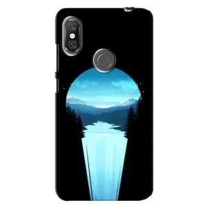 Літній Чохол на Xiaomi Redmi Note 6 Pro (Синій Водоспад)