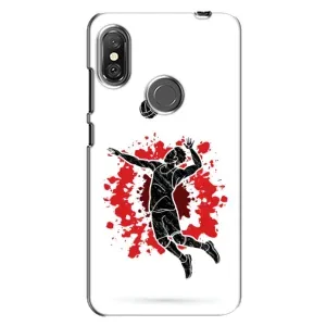 Чохли з прінтом Спортивна тематика для Xiaomi Redmi Note 6 Pro (Волейболіст)