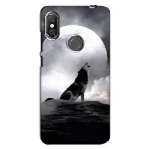 Чохол з Вовком на Xiaomi Redmi Note 6 Pro (Вовк і місяць)