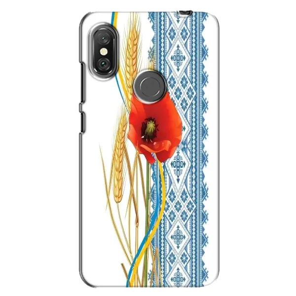 Чехол с рисунком «Вышиванка с цветком» для Xiaomi Redmi Note 6 Pro Чехол с рисунком «Вышиванка с цветком» для Xiaomi Redmi Note 6 Pro