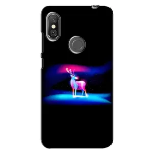 Силіконовий бампер з картинкою звірів для Xiaomi Redmi Note 6 Pro (Яскравий олень)