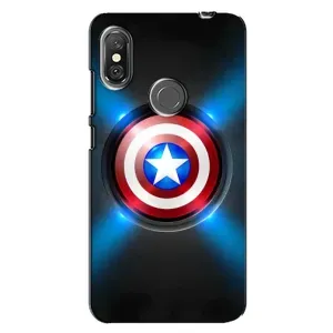 Чохол с Щітом Капітана Америки на Xiaomi Redmi Note 6 Pro (Яскраий Щит Капітана)