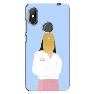 Силиконовый Чехол на Xiaomi Redmi Note 6 Pro с картинкой Стильных Девушек (Желтая кепка)