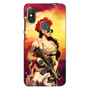 ЗСУ Чохли (TPU) для Xiaomi Redmi Note 6 Pro (Жінка солдат)
