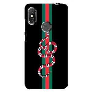 Чехлы Бренд GUCCI для Xiaomi Redmi Note 6 Pro (Змей Гуччи)