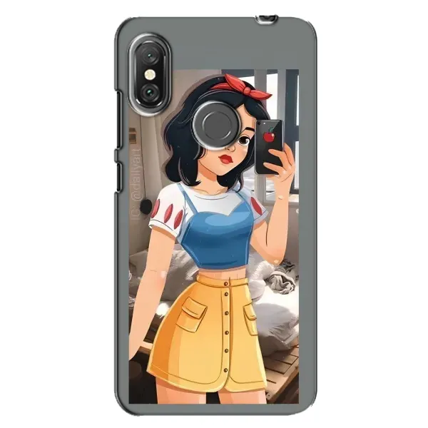 Чехол с рисунком «Белоснежка с телефоном» для Xiaomi Redmi Note 6 Pro Чехол с рисунком «Белоснежка с телефоном» для Xiaomi Redmi Note 6 Pro