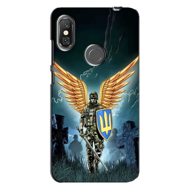 Чехол с рисунком «ЗСУ з крильями» для Xiaomi Redmi Note 6 Pro