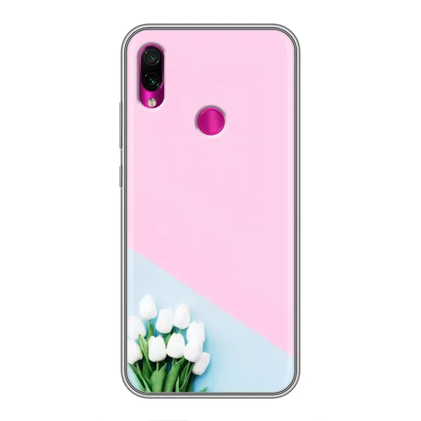 Чехол с рисунком «Белые тюльпаны» для Xiaomi Redmi Note 7 Pro Чехол с рисунком «Белые тюльпаны» для Xiaomi Redmi Note 7 Pro