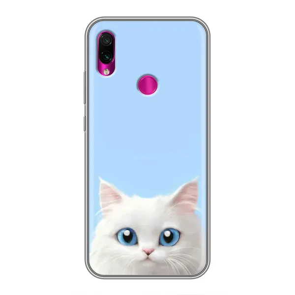 Чехол с рисунком «Белый кот» для Xiaomi Redmi Note 7 Pro Чехол с рисунком «Белый кот» для Xiaomi Redmi Note 7 Pro