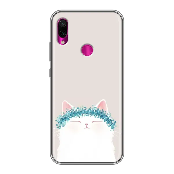 Чехол с рисунком «Белый котик» для Xiaomi Redmi Note 7 Pro Чехол с рисунком «Белый котик» для Xiaomi Redmi Note 7 Pro