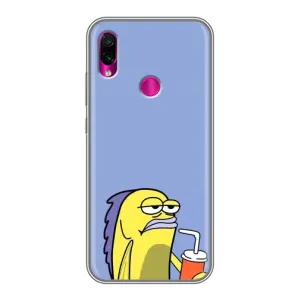 Бампер з принтом Меми для Xiaomi Redmi Note 7 Pro (Байдужість)