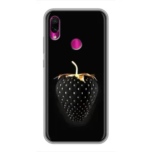 Чохол з зображенням смачної їжі для Xiaomi Redmi Note 7 Pro (Чорна полуниця)