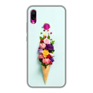 Чохли з тематикою "КВІТИ" на Xiaomi Redmi Note 7 Pro (Квітка-морозиво)