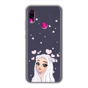 Чохол Стильні дівчата на Xiaomi Redmi Note 7 Pro (Дівчина та серця)