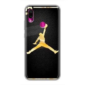 Силіконовый Чохол Nike Air Jordan на Редмі нот 7 про (Джордан 23)
