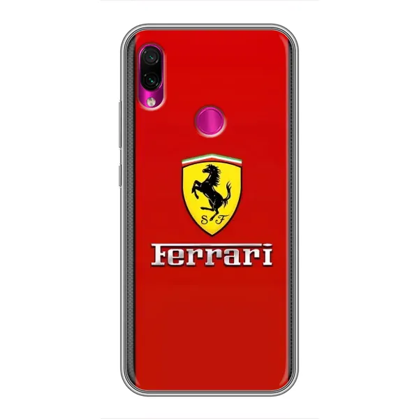Чехол с рисунком «Ferrari Logo» для Xiaomi Redmi Note 7 Pro Чехол с рисунком «Ferrari Logo» для Xiaomi Redmi Note 7 Pro
