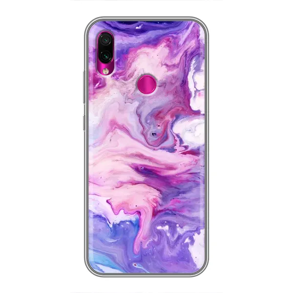 Чехол с рисунком «Фиолетовый мрамор» для Xiaomi Redmi Note 7 Pro Чехол с рисунком «Фиолетовый мрамор» для Xiaomi Redmi Note 7 Pro