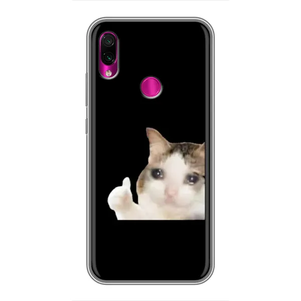 Чехол с рисунком «Кот в слезах» для Xiaomi Redmi Note 7 Pro Чехол с рисунком «Кот в слезах» для Xiaomi Redmi Note 7 Pro