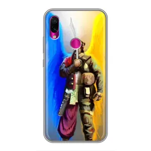 Чохол з картинкою (Патріотичний КОЗАК) на Xiaomi Redmi Note 7 Pro (КОЗАК з крилами)