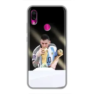 Чохли Лео Мессі Аргентина для Xiaomi Redmi Note 7 Pro (Кубок Світу)