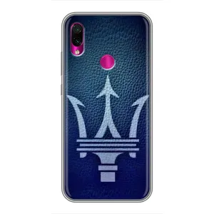 Чехлы с тематикой "Крутые машины" на Xiaomi Redmi Note 7 Pro (Лого Maserati)