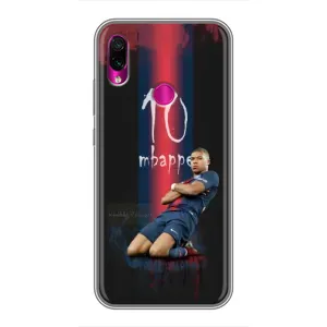 Чохол (TPU) з Футболістом на Xiaomi Redmi Note 7 Pro (MBAPPE 10)